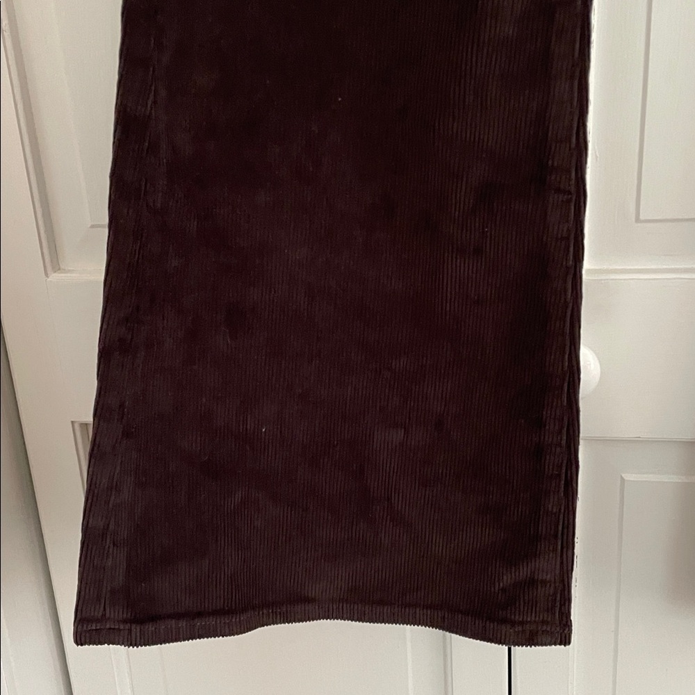 Pistola mocha brown corduroy flared jeans with copper hardware - Picture 6 of 14
